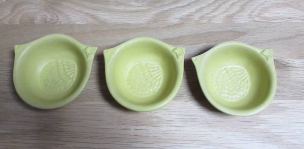 よしざわ窯 小鳥鉢 シトロン★3点セット