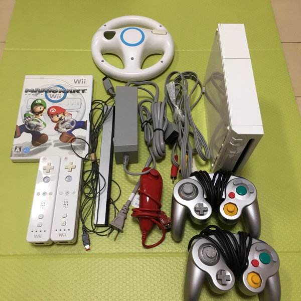 wii本体 リモコン コントローラー マリオカート ハンドル付属