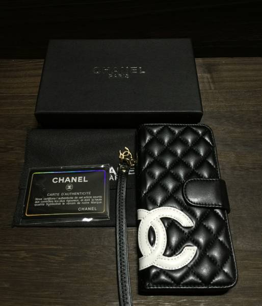 シャネル iPhone6/6s手帳型スマホケースブラック4.7