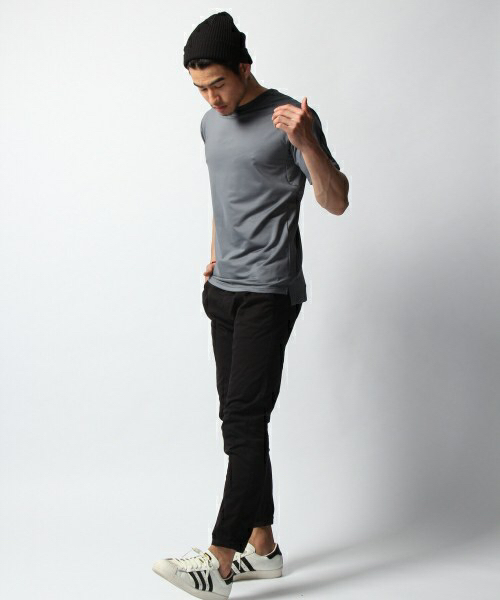 ベイフロー ストレッチツイルジョガーパンツ CグレーSスウェット