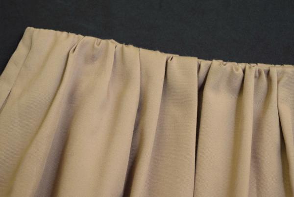 0576-16H0991★ボールジー★グログランギャザースカート38夏通勤