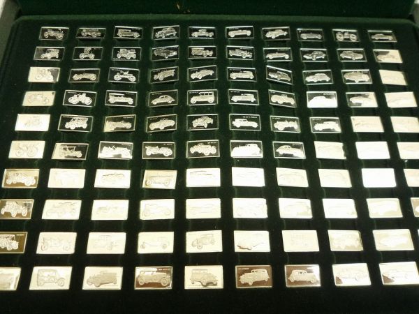 Z169 偉大なる 自動車 100種 純銀製 ミニチュアコレクション・Z 偉大