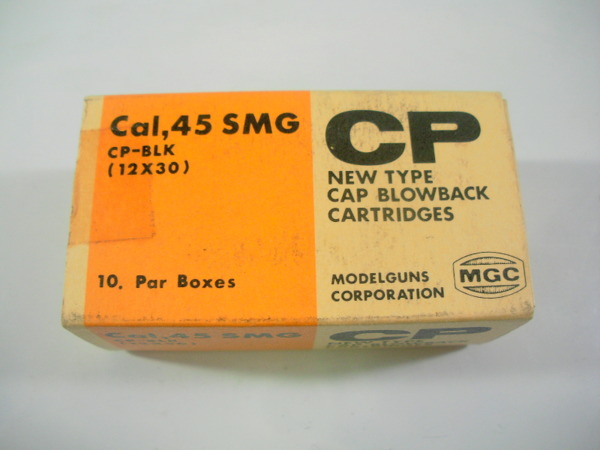MGC【Cal.45 SMG CP-BLK 12×30】CP カートリッジ 中古 弾丸 ①
