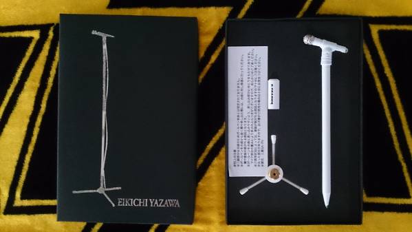 【希少】新品未使用品E.YAZAWAマイクスタンド型　ボールペン　矢沢永吉 ☆激レア新品・矢沢永吉・マイクスタンド型ボールペン☆ 矢沢永吉
