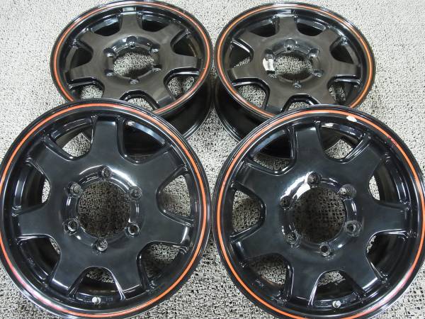 【ハイエース等】社外 15×6J OFF+33 139.7 4本セット中古売切り