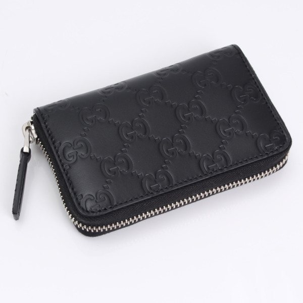 グッチ グッチシマ 16SS カーフスキン カードケース ブラック(13