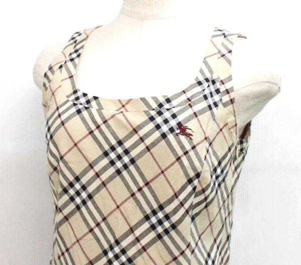 A252□BURBERRY BLUE LABEL デザインワンピース チェック三陽 38