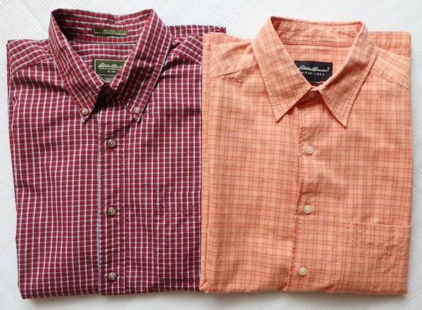 山の日奉仕★エディーバウアー コットン半袖シャツ2点セット/usL