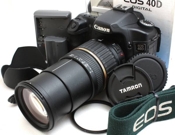 ◇1円～◇美品◇Canon EOS 40D 万能ズームセット◇Wズーム