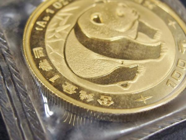 金貨 中華人民共和国 1983 パンダ金貨 100元 1oz Au99.9％ シルバー