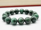 15A 世界四代石 天然石 エメラルド ブレスレット 15mm 【N694