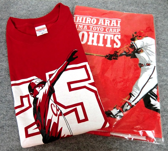 SV20 広島東洋カープ 新井選手 2000本安打 記念 Tシャツ タオル 広島