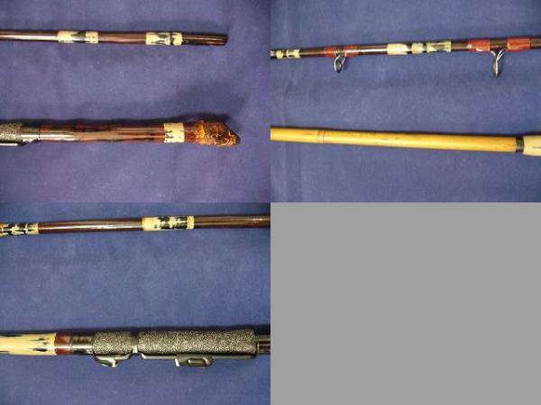 江戸和竿 鯨穂先キス竿　竹製 総漆塗り 印籠継ぎ 155 江戸和竿 鯨穂先キス竿 竹製 総漆塗り 印籠継ぎ 155 Rod Outdoor