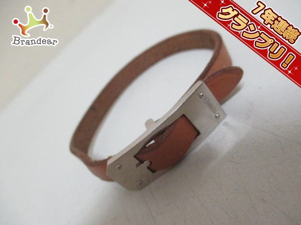 エルメス ブレスレット 美品 アピケリー レザー×金属素材 HERMES 