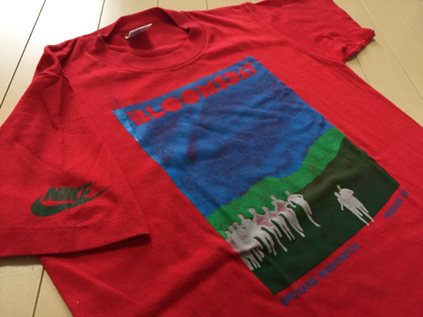 80S NIKE Tシャツ ビンテージ70S 風車 ゴツナイキ 肩掛け 浮世絵