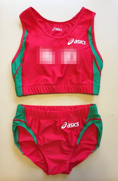 〇絶版アシックス旧ロゴ　陸上ユニホーム　中古品