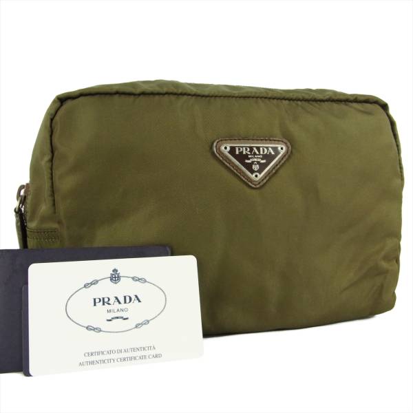 プラダ ナイロン コスメ 化粧ポーチ マルチケース Gカード付き