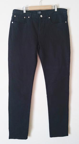 美品 A.P.C. PETIT STANDARD ブラックデニムパンツ 31 プチ ブランド別 