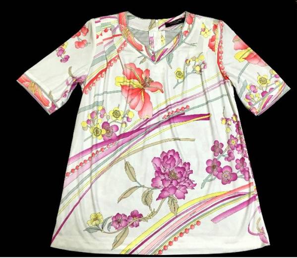 【美品】レオナール　半袖チュニック　サイズ４０