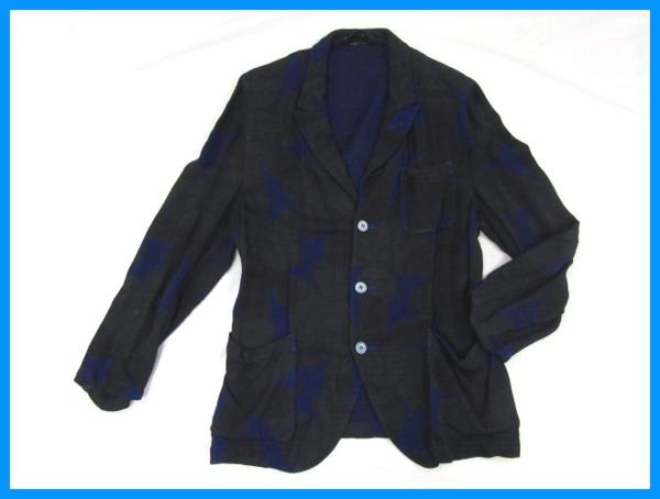 18993★コムデギャルソン・オムプリュス ジャケット M/青系/黒