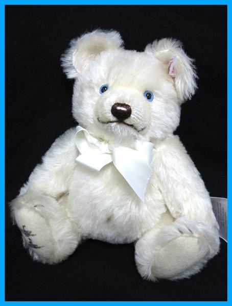 19648★美品 シュタイフ テディベア ホワイトジャッキー USA限定