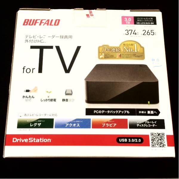BUFFALO TV&PC対応 3TB 外付けHDD HD-LC3