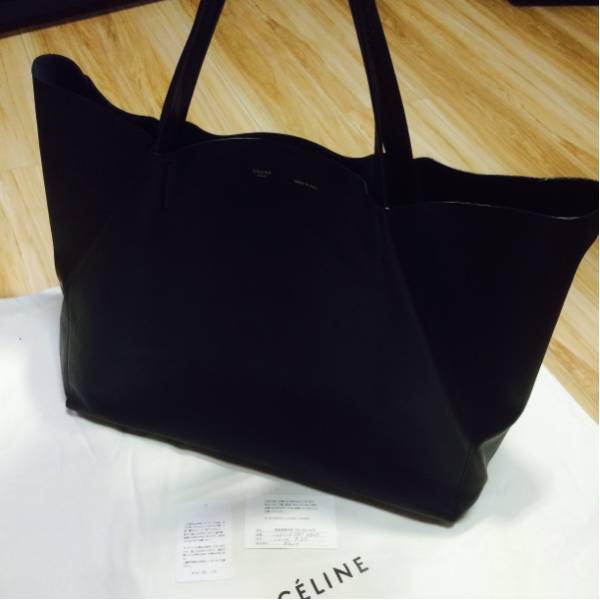 美品 セリーヌ CELINE ホリゾンタル カバ 黒 高島屋購入 トート