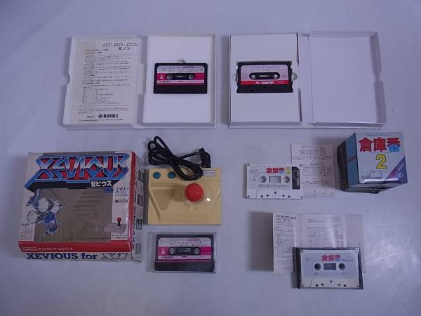 シャープX1 テープ ゼビウス等 ゲーム5本set ジャンク/N3098/1 SHARP