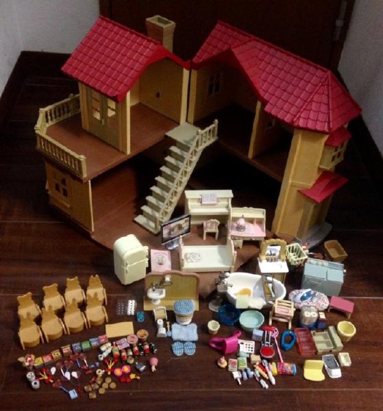 709156シルバニア あかりの灯る大きなお家＆多数/送500