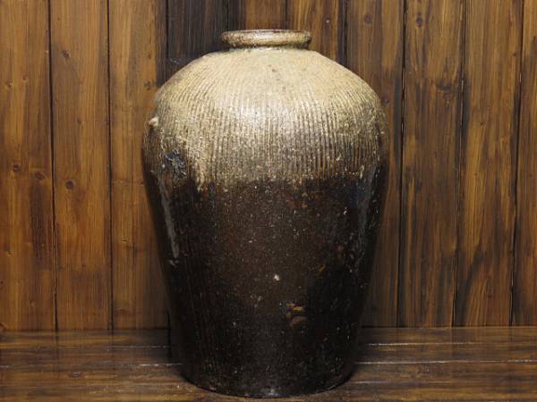 流】中国古玩 時代唐物 漢緑釉壷 時代品 古美術品 IF454 漢緑釉獣紋壺
