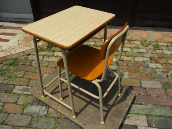 ■■■LION/ライオン事務器■学童机+イスセット■塾/教室■25■