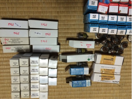 金田式アンプ用真空管ＷＥ４０４Ａ、ＣＶ４０８５他