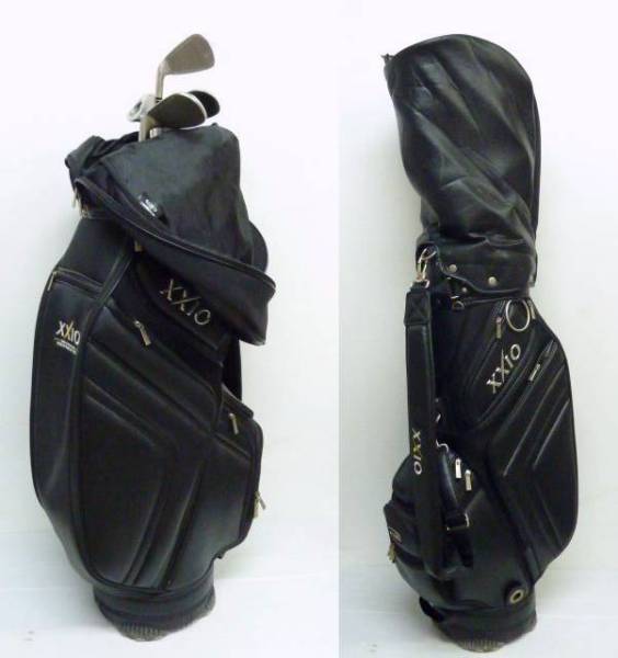 ☆BURBERRY GOLF バーバリーゴルフ☆キャディーバッグ☆黒×赤