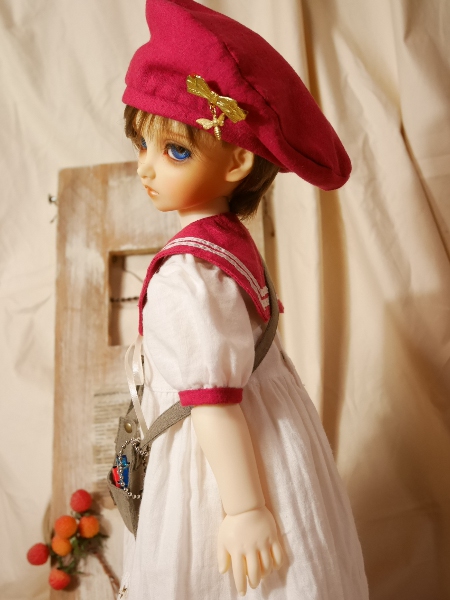 Dear SD サイズ セーラードレス 赤のセット スーパードルフィー 人形