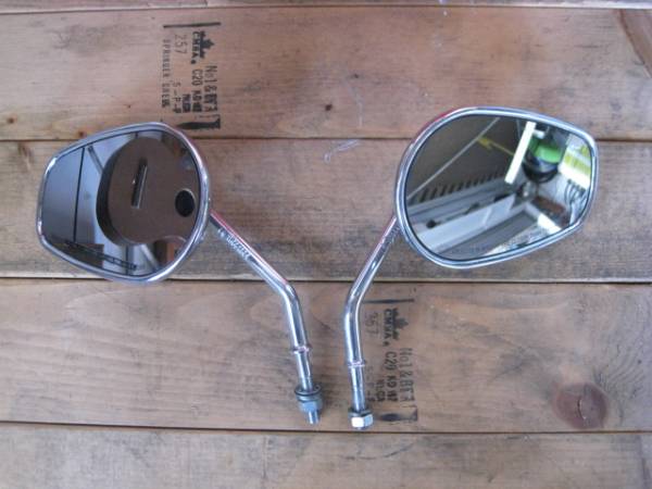 ハーレー 純正ミラー スポーツスター メッキ 左右set ０２２