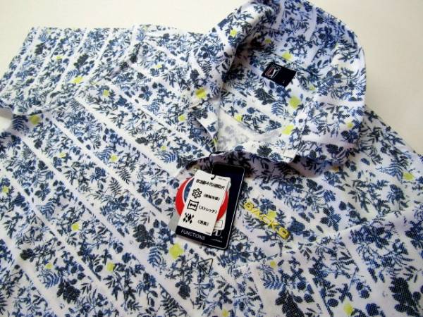 ◆高品質PGA TOUR接触冷感消臭ストレッチポロシャツ(M)紺新品◆