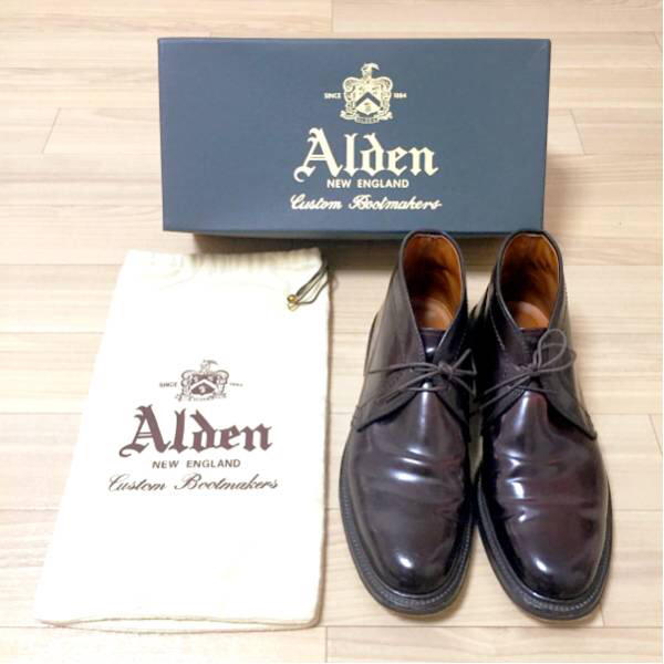 使用感少なめ極上品Alden1339オールデン希少7.5Dコードバン