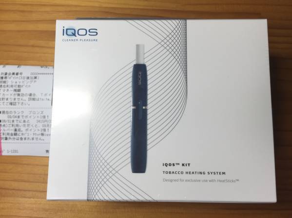 新品 未開封 レシート付き 未登録 IQOS アイコス 本体 ネイビー