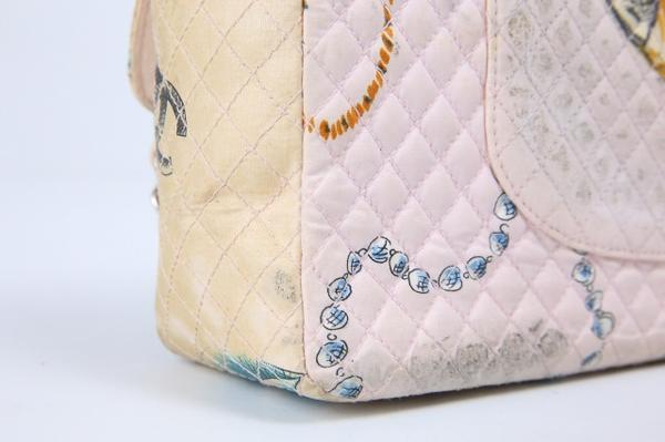 CHANEL シャネル 花柄 マトラッセ チェーン ショルダーバッグ 花柄