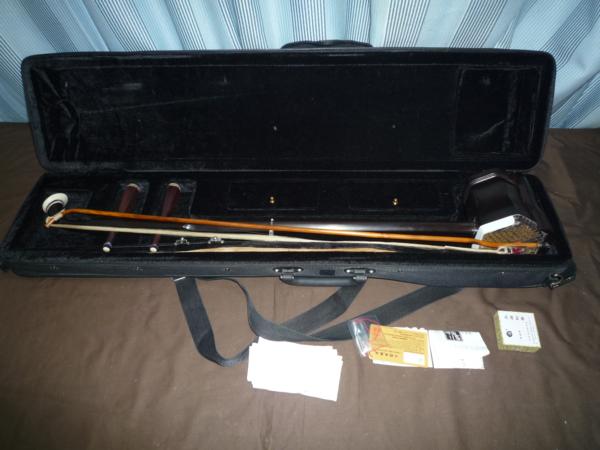 二胡ケース E28085□名師二胡 ハードケース付き□ ― 二胡の専門店 古