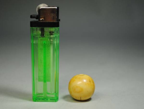 時代 海象牙 - 緒締め玉 大玉 22～23mm 13g⁄④根付セイウチ煙草入 Yahoo!