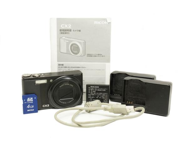 動作確認済 RIcoh リコー CX2 ブラック コンパクトデジタルカメラ