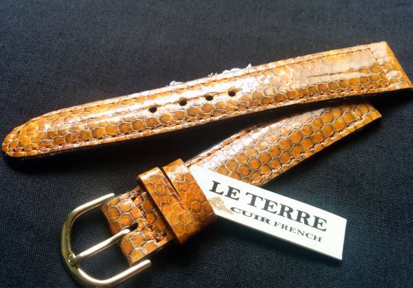 20㎜/LE.TERRE★オーストリッチ★駝鳥革/天然粒粒/色染
