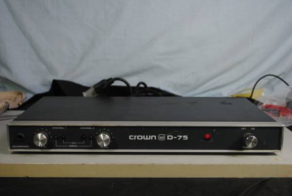 パワーアンプ クラウン D-75 CROWN D-75A - AMCRON Yahoo!オークション