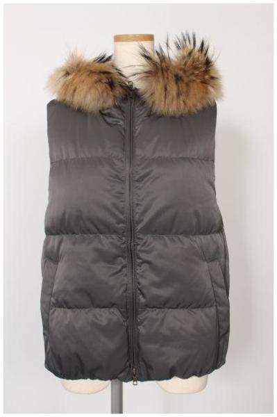セオリーtheory　ファー付きダウンベスト[LJKM36112]