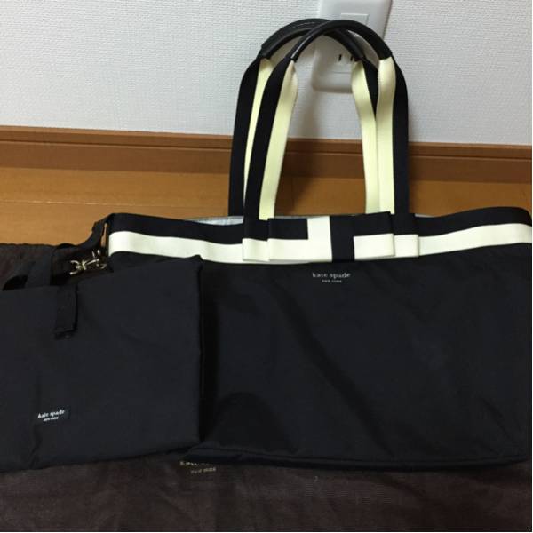 ケイトスペード マザーズバック リボン ☆トートバック☆ 美品☆Kate