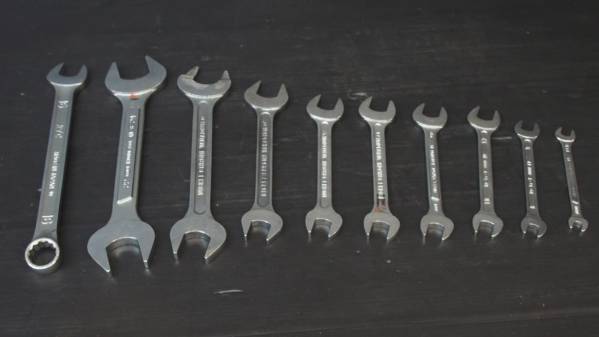 ●a924-1 KTC 24～6mm スパナ 11個セット