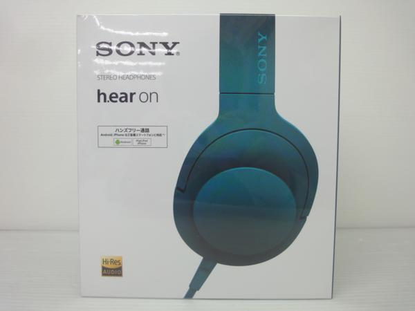SONY ヘッドフォン h.ear on MDR-100A ビリジアンブルー 新品 ソニー