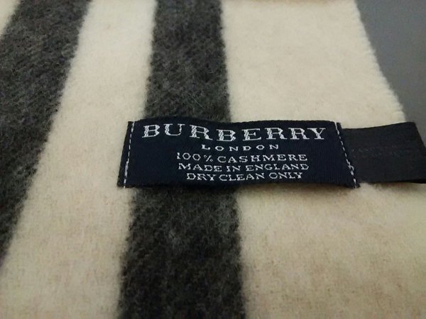 バーバリーロンドン マフラー 美品 チェック柄 カシミヤ Burberry