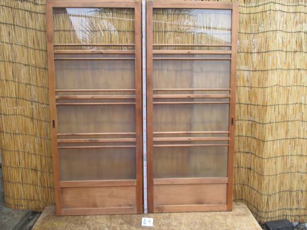 モダン　ガラス戸2点/検）つぶガラス和装建具カフェ改装6921者キ